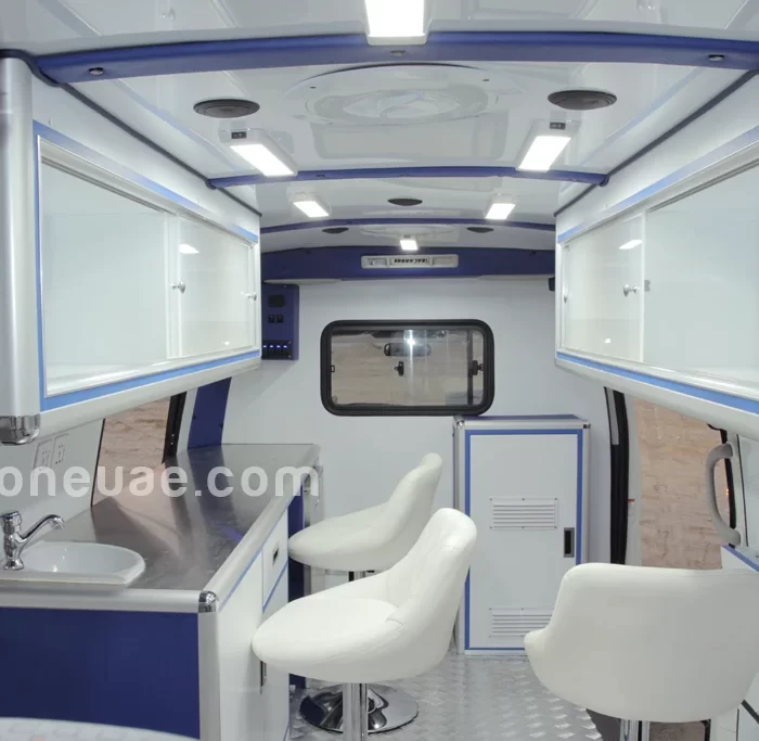 Hiace Mobile food safety lab inside view1