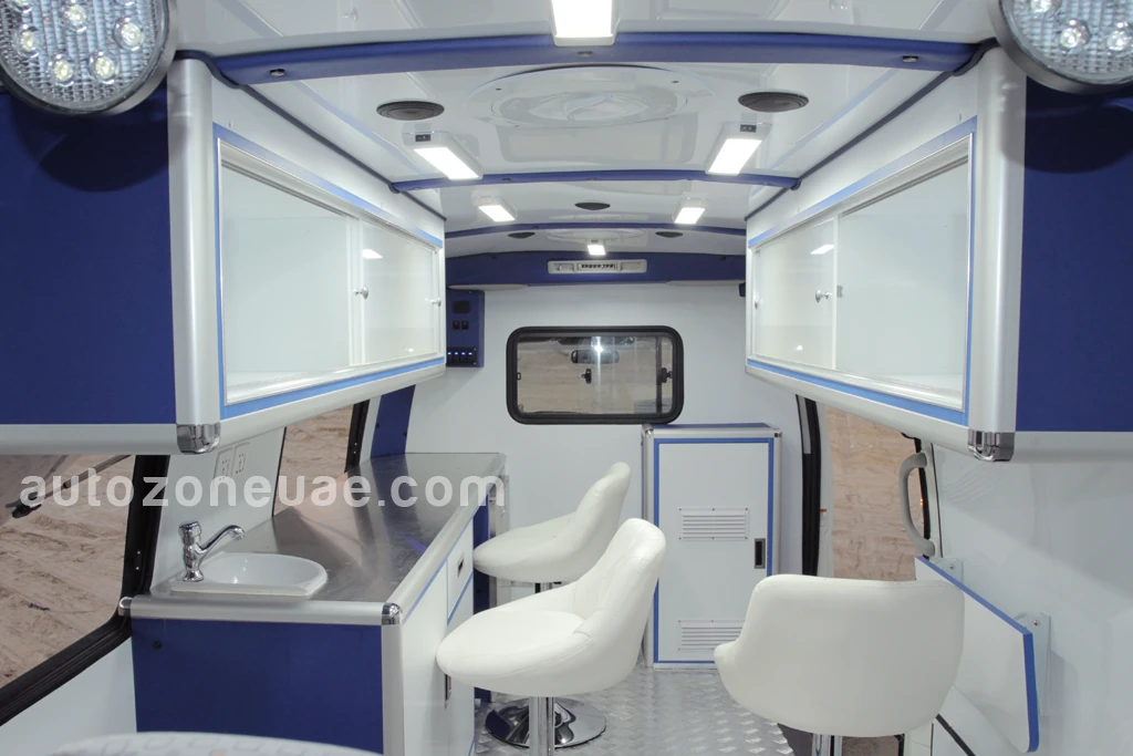 Hiace Mobile food safety lab inside view