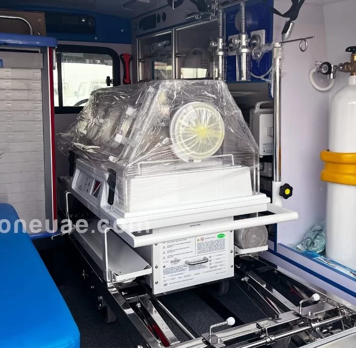 Neonatal ambulance inside view