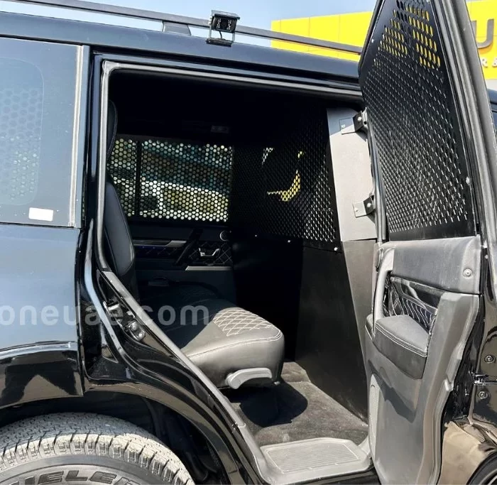 Bespoke police car back side interior