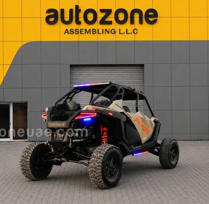 Polaris police unit back view