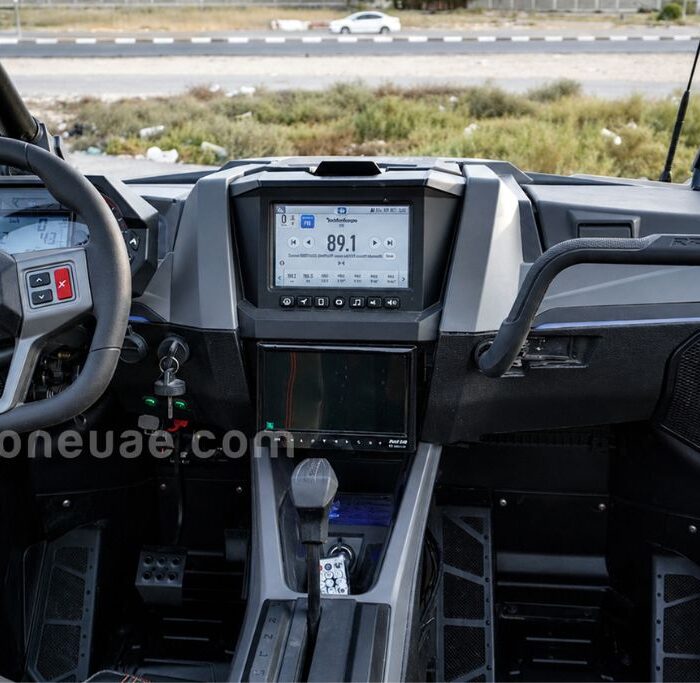 Polaris police unit inside view
