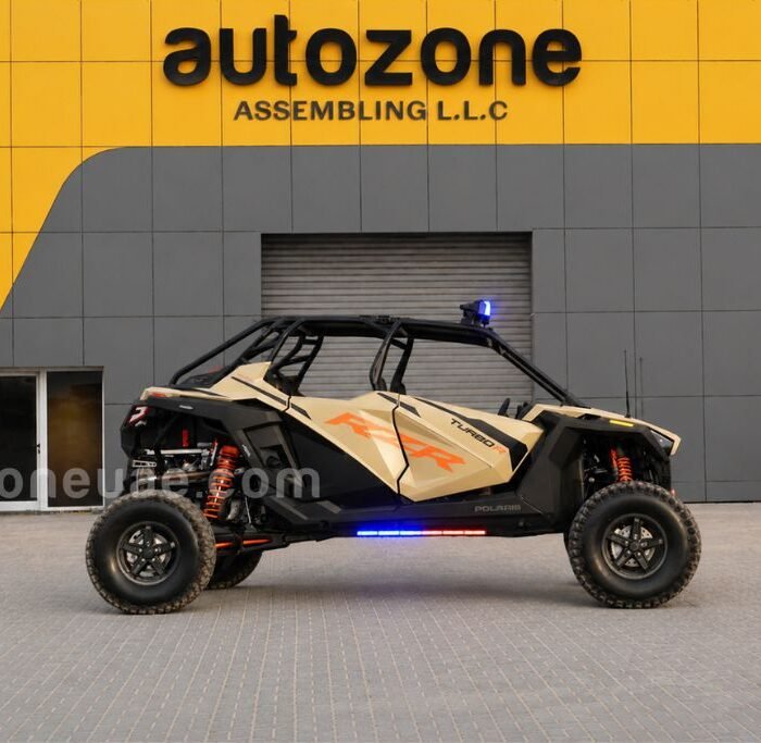 Polaris police unit side view