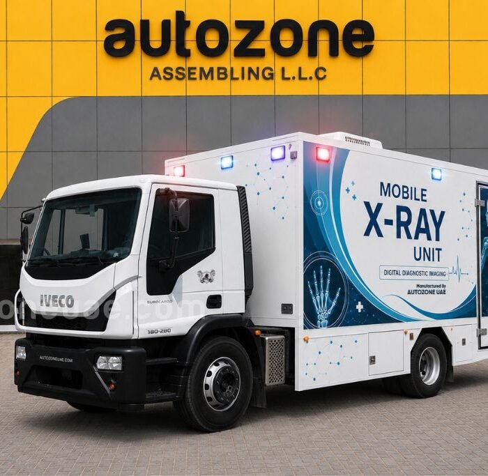 Mobile X-ray unit front side