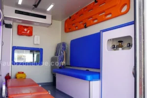 Toyota Hilux ambulance inside