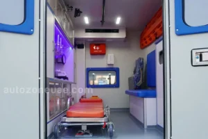 Toyota Hilux ambulance inside view