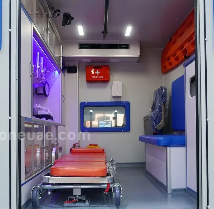 Toyota Hilux ambulance inside view