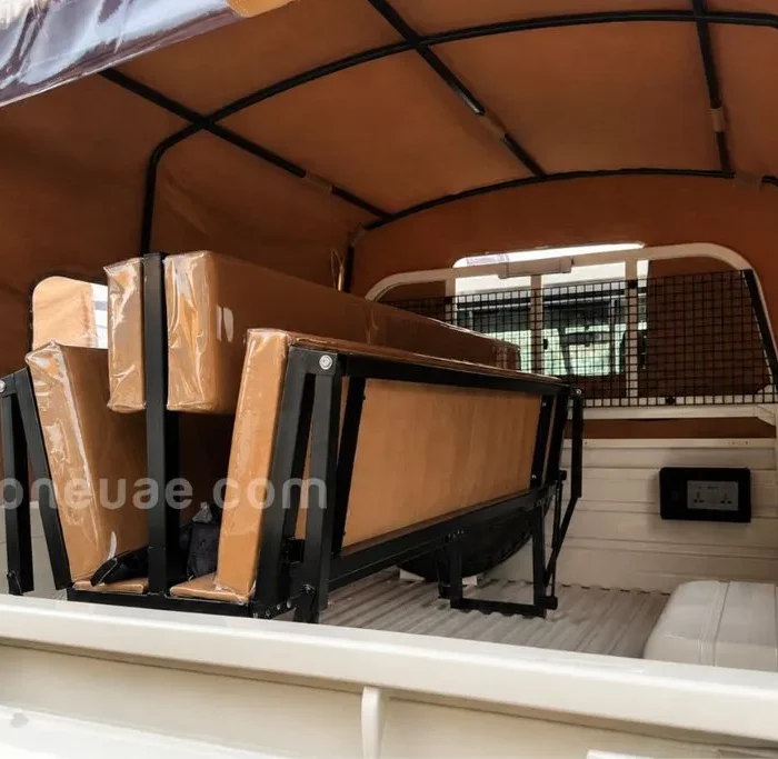 Folding Bench Seats Inside Land Cruiser 79 Troop Carrier