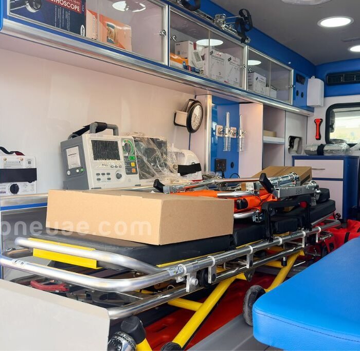Medical Equipment Inside Toyota Hiace Ambulance