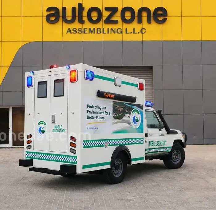 Mobile environmental lab back view