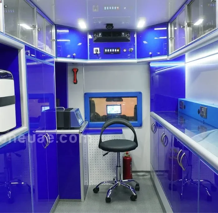 Mobile environmental laboratory inside full view