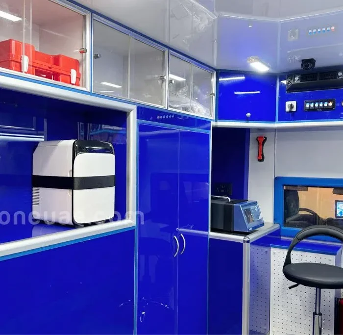 Mobile environmental laboratory testing area