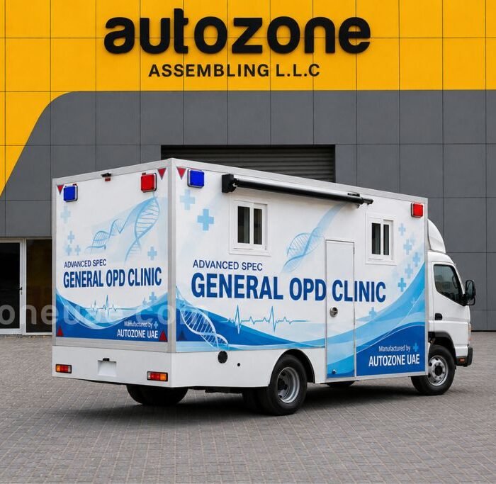 Mobile opd clinic back view