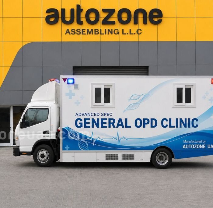 Mobile opd clinic side view