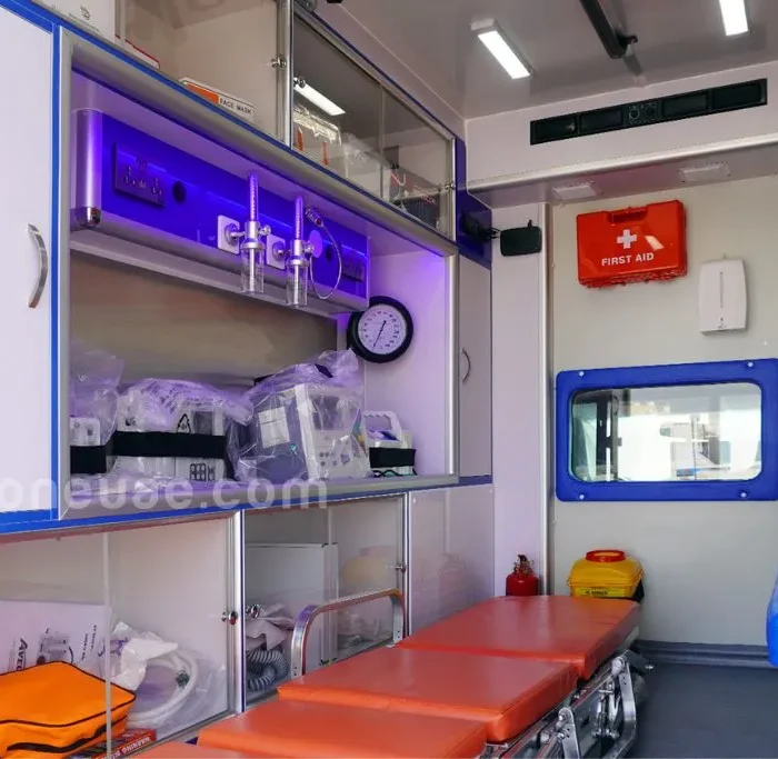 Advanced Life Support Medical Equipment Inside the Hilux Ambulance