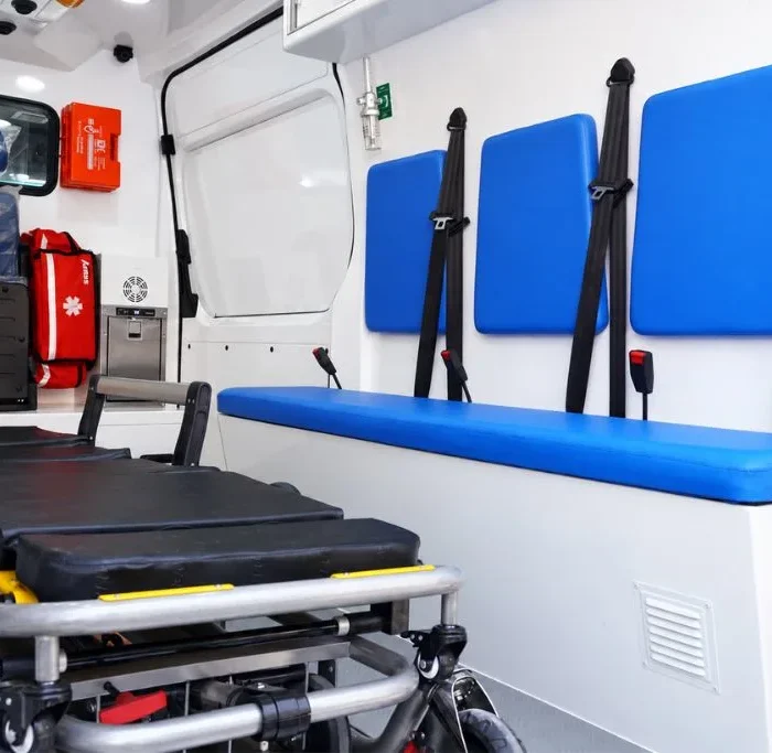Ambulance Attendant Seating and Stretcher