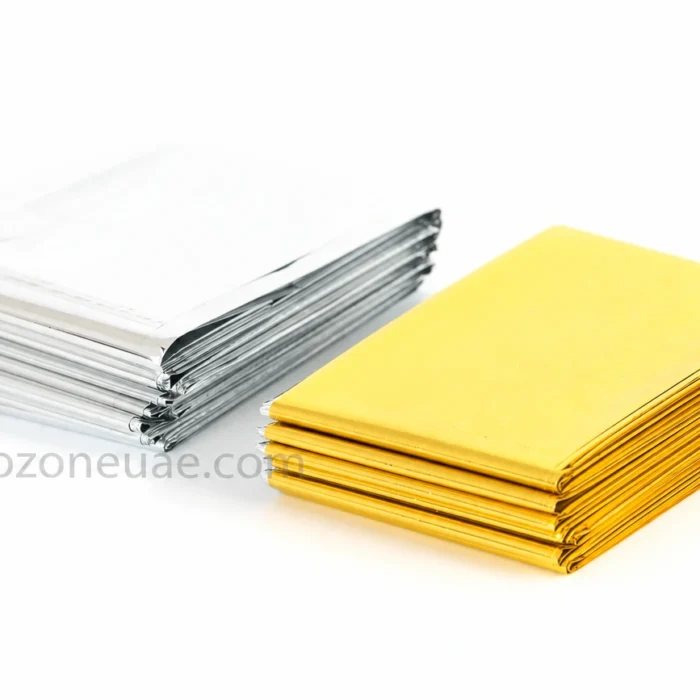 Emergency Blanket | Folded Silver and Gold