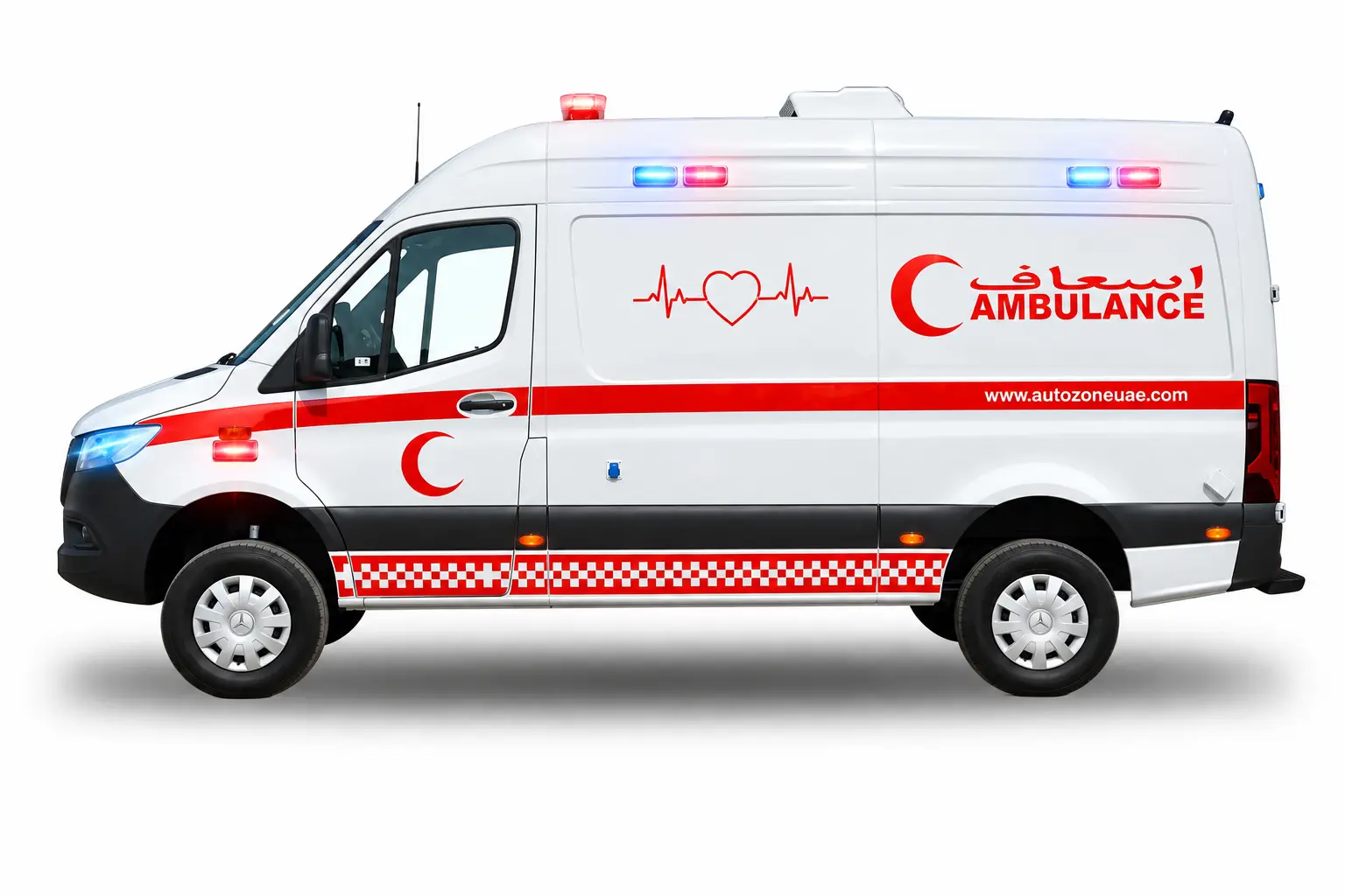 Mercedes Sprinter 4×2 Ambulance Side Profile