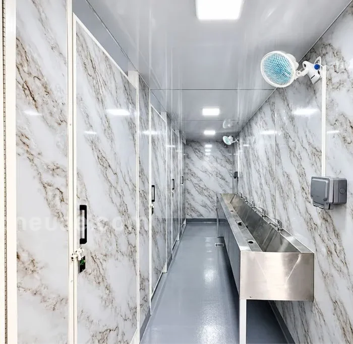 Washbasin Trough and Cubicle Row