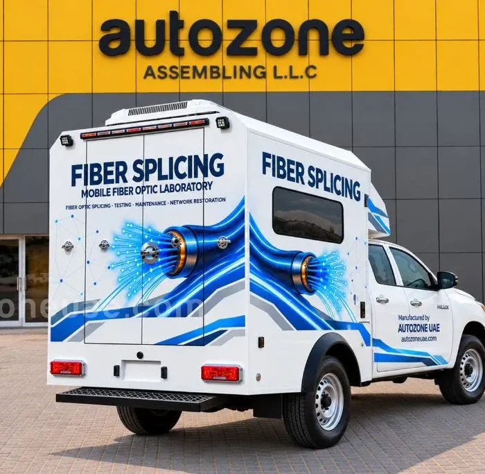 Fiber Splicing Vehicle Rear View